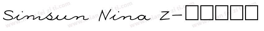 Simsun Nina Z字体转换